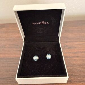 GENUINE Pandora Light Blue and Sterling Silver Charms